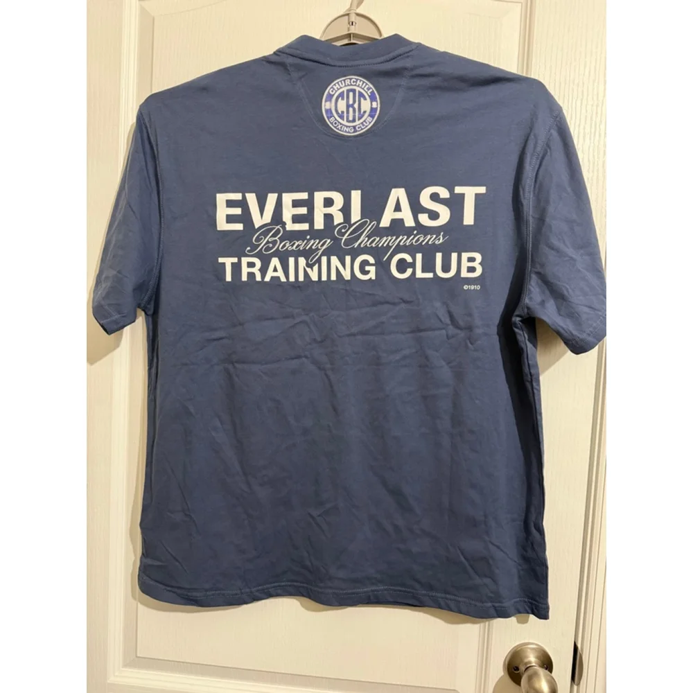 Men's Everlast Blue Short Sleeve Training Club Tee M